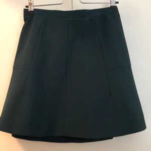 J. Crew green mini skirt